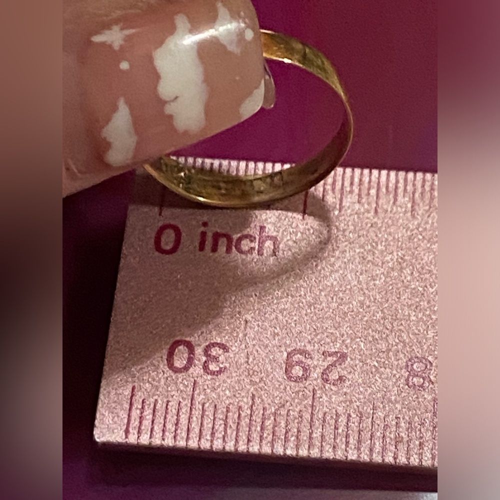 18k Solid Gold Antique Ring Band #6800 Engagement / Wedding / Yourself - Picture 7 of 12